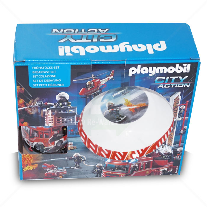 Frühstücks-Set Playmobil United Labels Feuerwehr 3tlg.