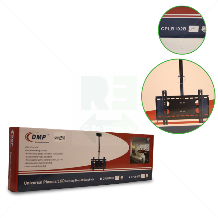 Decken- / Wandhalterung DMP CPLB 102B  für TV und Monitor